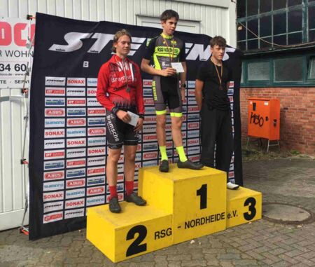 MTB-Vize Landesmeisterschaft Franjo Britt (1.vl.)